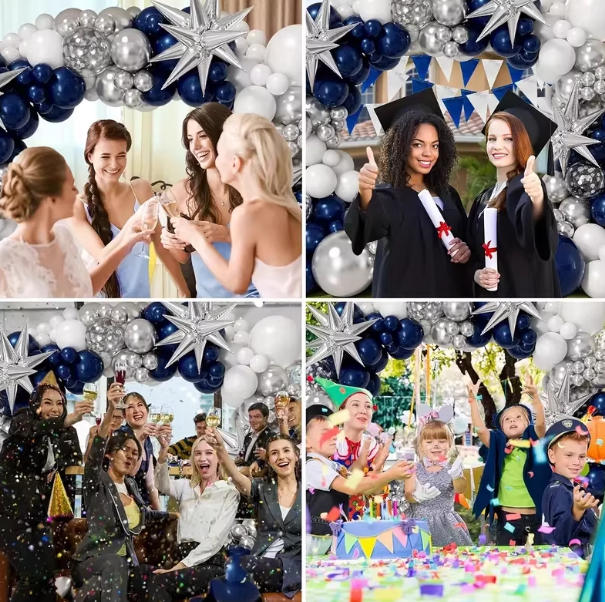 Elegant Blue & Silver Series